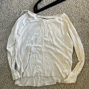 Cynthia Rowley Cream Long Sleeve T-Shirt